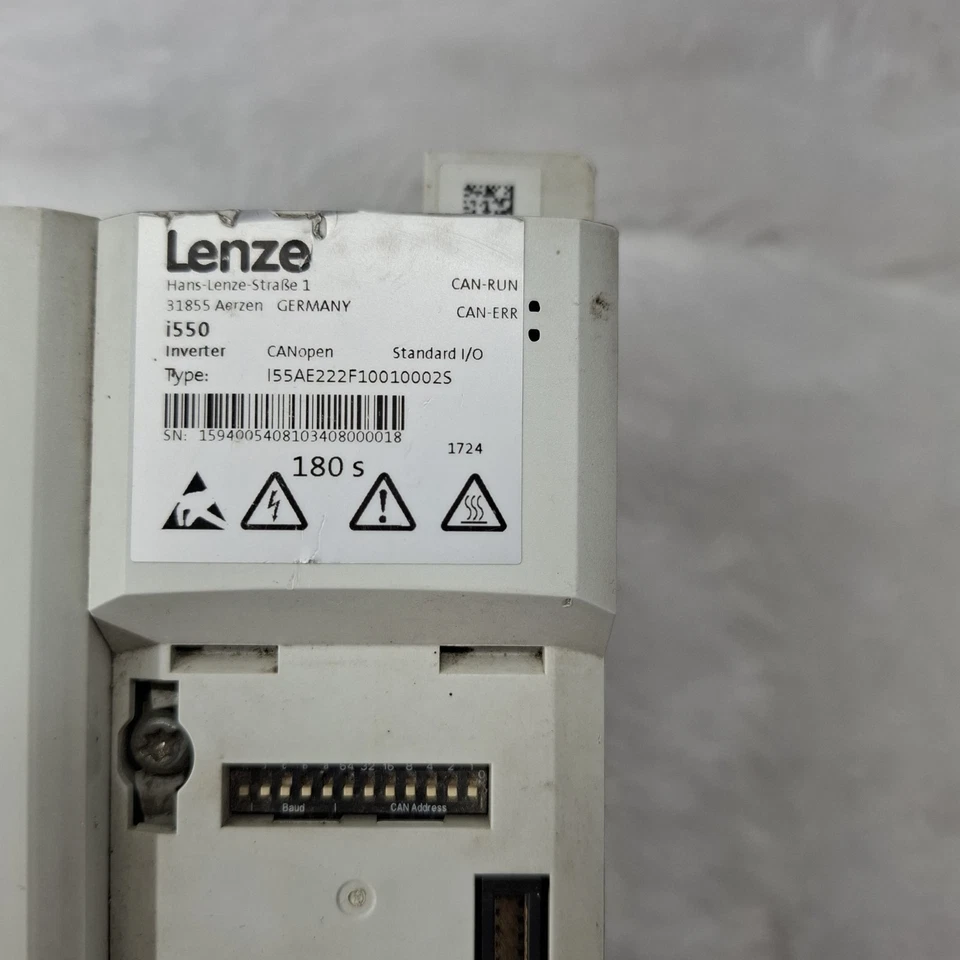 Lenze i550 VFD Inverter 5HP 4kW 400-480V 3-Phase CANopen IP20 I55AE222F10010002S
